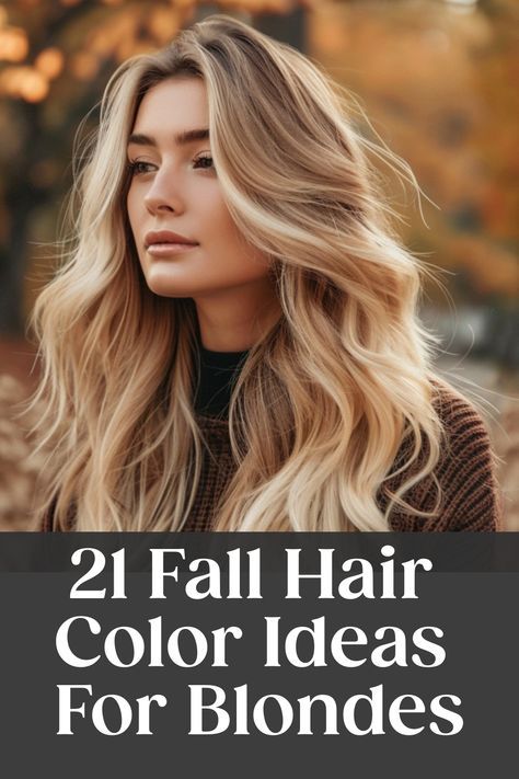 Discover the perfect fall blonde hair color for a fresh seasonal look with our stunning collection of fall blonde hair inspirations! Whether you're considering a subtle change with fall blonde highlights or seeking a bold transformation with fall blonde balayage, we've got you covered. Embrace the warmth and depth of autumn hues by trying out the latest trends in fall blonde hair. Elevate your style this season with gorgeous shades and techniques that will beautifully complement the cozy vibes o Balayage, Blonde Lowlights In Blonde Hair Fall, Warmer Blonde Hair For Fall, New Fall Hair Color Ideas, Blonde Hair Color Ideas For Brunettes Balayage Highlights, Honey Blonde Hair Medium Length, Blonde And Auburn Hair, Fall Hair Color Ideas For Blondes, Trendy Fall Hair Color For Blondes