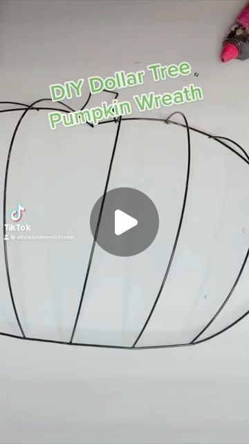 Pumpkin Wreath Diy Videos, Pumpkin Frame Wreath Tutorial, Dollar Tree Wired Pumpkin, Pumpkin Wreath Diy Mesh Ribbon, Dollar Tree Fall Wreaths Diy, Dollar Tree Metal Pumpkin Wreath, Pumpkin Shaped Wreath Dollar Tree, Pumpkin Deco Mesh Wreath, Dollar Tree Pumpkin Door Hanger