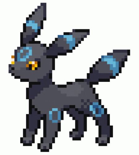 Shiny Umbreon, Shiny Pokemon, Animated Gif, Pixel Art, Follow Me, Pokemon, Gif, Art, Pokémon