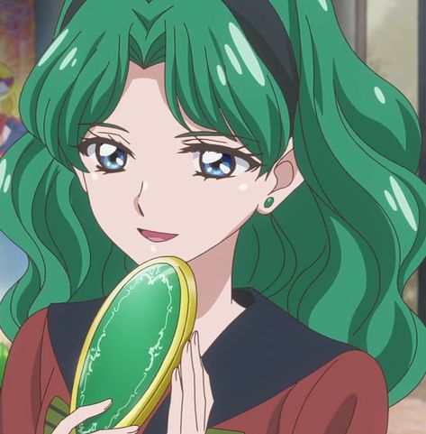 Sailor Neptune, Moon Crystal, Sailor Moon Crystal, Anime Character, Sailor Moon, Moon, Google Search, Green, Anime