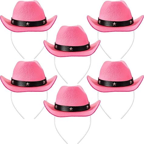 pink western disco party hats! Girls Cowboy Hats, Mini Cowboy Hat, Mini Cowboy, Birthday Costume, Pink Cowgirl Boots, Pink Cowboy Hat, Pink Cowboy, Black Cowgirl, Western Party