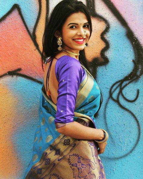 So Beautiful Mitali Mayekar - Marathi Actress Mitali Mayekar, Marathi Nath, Marathi Actress, Beautiful Beach Pictures, Serial Actress, Saree Photoshoot, Unique Blouse Designs, Sweet Pic, Indian Bridal Fashion