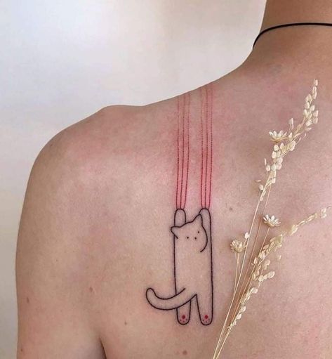 Tato Flash, Kitty Tattoos, Tattoos Infinity, Tato Henna, Tattoos Geometric, Cat Tattoo Designs, Cute Little Tattoos, Cute Tiny Tattoos, Funny Tattoos