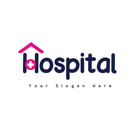 Free hospital name logo template | Premium Vector #Freepik #vector #healthcare #hospital #medical #logo Hospital Logo, Medical Logo, Logo Psd, Technology Icon, Card Banner, Presentation Template Free, Poster Invitation, Name Logo, Important Dates