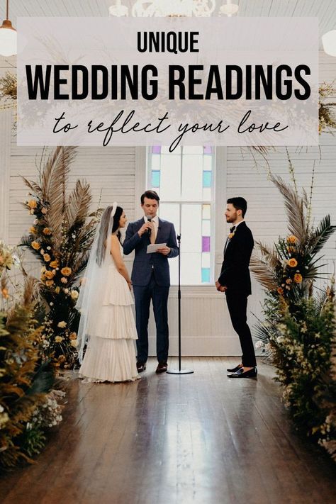 Group Wedding Vows, Wedding Ideas Second Marriage, Poem Wedding Reading, Family Only Wedding Ideas, Cute Wedding Ceremony Ideas, How To Make Your Wedding Unique, Wedding Sermon Ideas, Most Unique Wedding Ideas, Wedding Ring Exchange Wording Funny