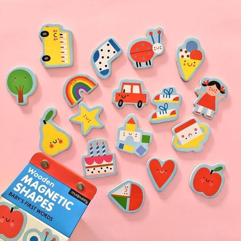 Susie Hammer on Instagram: “Wooden magnets for @mudpuppykids 🧲 #kidsillustration #childrenillustration #kids #play #words #game #susiehammer #illustration #instapic…” Kids Word Search, Babies First Words, Magnetic Toys, Wooden Magnets, Mini Drawings, Kids Play, Kids Magnets, Children Illustration, Tote Bag Design