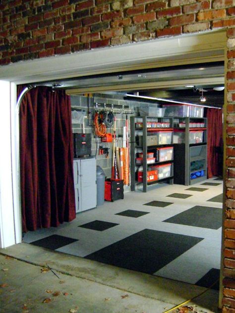 Check out these out-of-the-ordinary garage transformations from DIY Network's Garage Mahal. Garage Transformation, Garage Floor Paint, Easy Home Improvement, Garage Remodel, Garage Work Bench, Garage Conversion, Garage Makeover, Garage Shop, Organization Decor