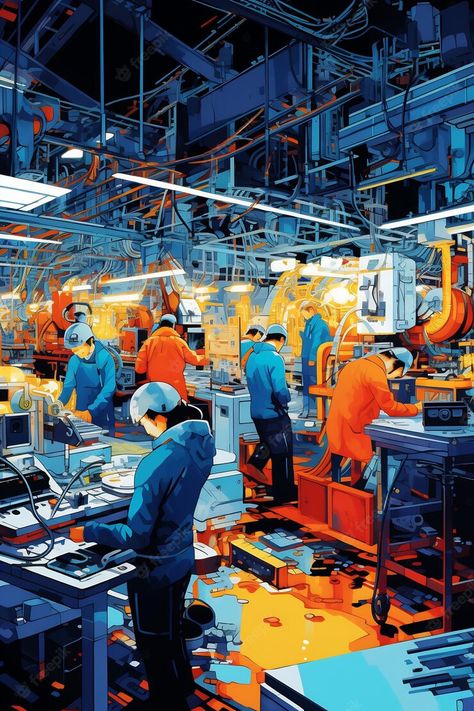 Industrialisation Art, Sektor Ng Industriya Picture, Medicine Factory, J.cole Wallpaper, Occupational Medicine, World Labour Day, Labour Day Poster, Factory Drawing, Cole Wallpaper