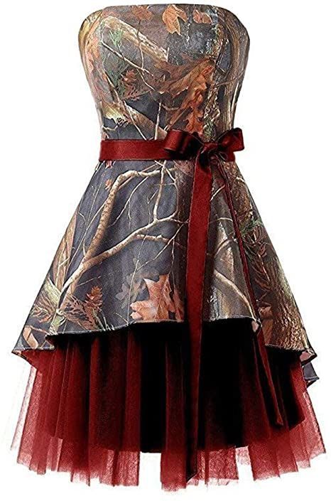 Camo Bridesmaid Dresses, Wedding Dress Country, Camouflage Wedding Dresses, Camo Wedding Dress, Camo Prom Dresses, Camo Wedding Dresses, Camouflage Wedding, Wedding Dress Tulle, Prom Dress Burgundy