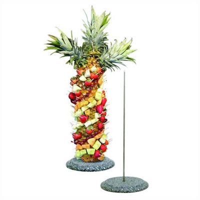 25" Pineapple Tree Display Stand Pineapple Tree, Fruit Presentation, Pineapple Palm Tree, Food Display Stands, Platter Display, Tree Display, Fruit Skewers, Fruit Displays, Fruit Display