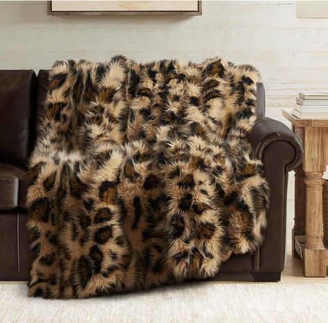 Luxury Fluffy Leopard Blankets for Home Couch Sofa, Fuzzy Plush Animal Coat Color Throws for Decoration, 50x60 Animal Print Room Decor, Leopard Print Bedroom, Animal Print Rooms, Leopard Blanket, Leopard Pillows, Oversized Throw Blanket, White Room Decor, Faux Fur Throw Blanket, Fur Throw Blanket