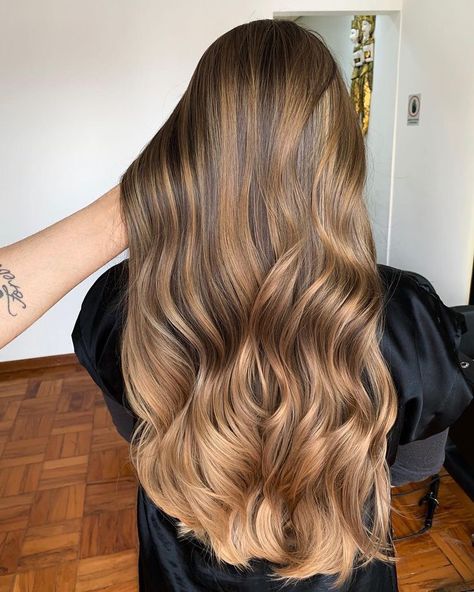 Caramel Balayage Brunette, Brown Ombre Hair, Brown Hair Balayage, Balayage Brunette, Brown Blonde Hair, Ombre Hair Color, Hair Color Balayage, Hair Inspo Color, Brown Hair Colors