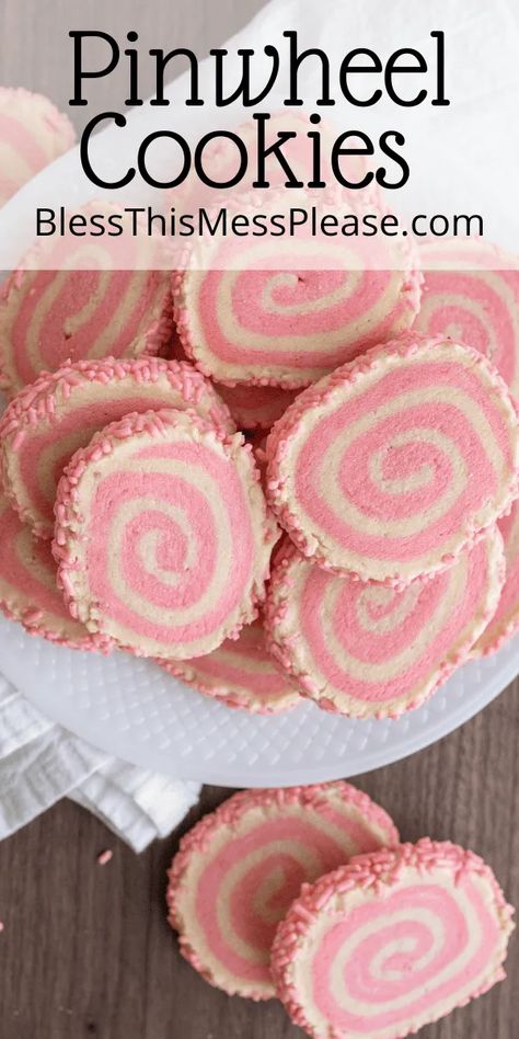 Pinwheel Cookies are a classic favorite, known for their eye-catching spiral patterns. Pink Baked Goods, Whimsical Treats, Pinwheel Cookies Recipe, Pink Bakery, Pink Treats, Kid Friendly Dessert, Fairy Food, Pinwheel Cookies, Basic Cookies