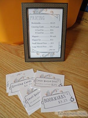 Excellent idea: Pricing Sheet / Signs (instead of individual tags) incorporating your logo/brand Dog Infinity Scarf, Craft Fair Vendor, Craft Fair Table, Vendor Booth Display, Craft Fair Booth Display, Vendor Table, Craft Show Booths, Craft Market Display, Craft Show Booth