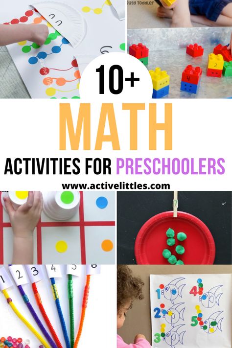 math activities for preschoolers Center Ideas For Preschool, Small Group Activities Preschool, Math Center Ideas, Prek Math Activities, Math Activities For Preschoolers, Preschool Math Activities, Math Stem Activities, Math Activities For Toddlers, Montessori Math Activities