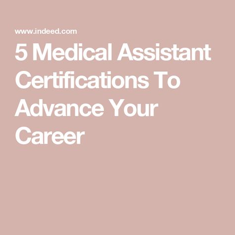 5 Medical Assistant Certifications To Advance Your Career Medical Assistant Desk Organization, Travel Medical Assistant, Medical Assistant Worksheets, Medical Assistant Study Guide, Medical Assistant School Supplies, Obgyn Medical Assistant, Orthopedic Medical Assistant, Dermatology Medical Assistant, Medical Assistant Notes