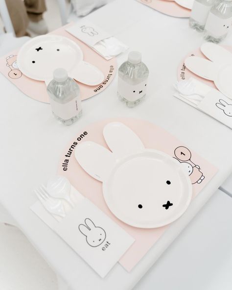 Miffy Themed Birthday, Miffy Party Decoration, Miffy Theme Birthday Party, Miffy Birthday Party Decoration, Miffy Birthday Party, Miffy Birthday, Miffy Party, Miffy Cake, Miffy Aesthetic