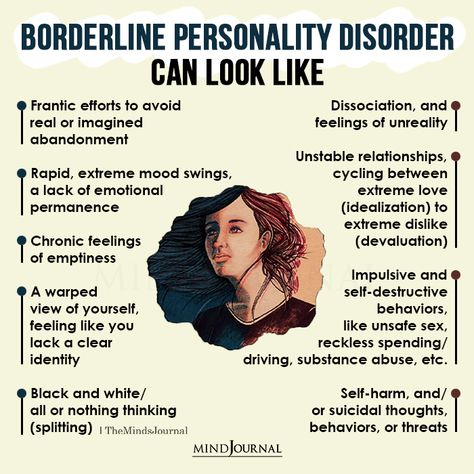 7 Most Common Symptoms Of Borderline Personality Disorder (BPD) Quotes About Borderline Personality, Borderline Personality Quotes, Boarderline Personally Symptoms, Aesthetics Borderline, Border Line Personality Quotes, Symptoms Of Bpd, Therapy Illustration, Serious Personality, Personality Disorder Quotes