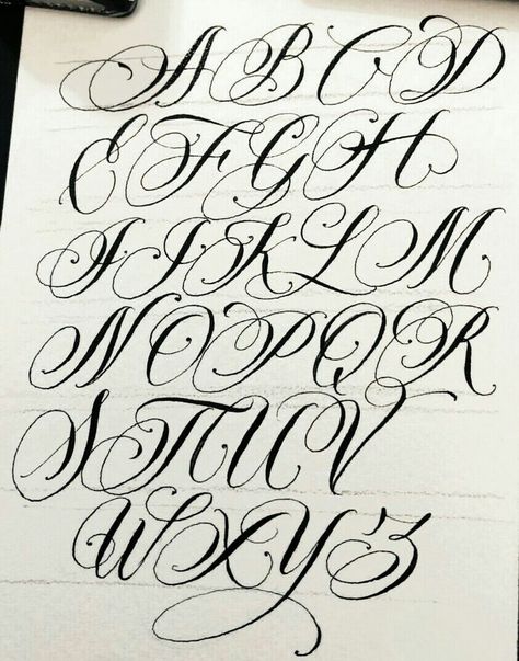 Chicano Script Lettering, Tato Realis, Chicano Tattoos Lettering, Tattoo Alphabet, Calligraphy Tattoo Fonts, Tattoo Lettering Alphabet, Fonts Tattoo, Tattoo Fonts Alphabet, Graffiti Lettering Alphabet