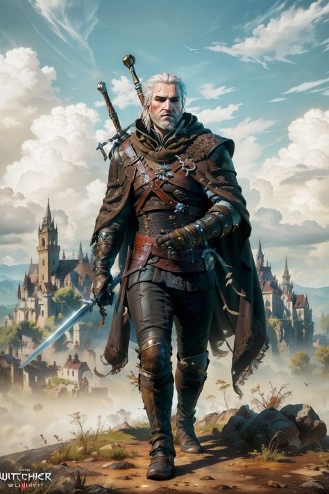 Witcher Wallpaper, Famous Warriors, The Witcher Wild Hunt, The Witcher Game, The Witcher Geralt, Witcher Art, Asoiaf Art, Geralt Of Rivia, 다크 판타지