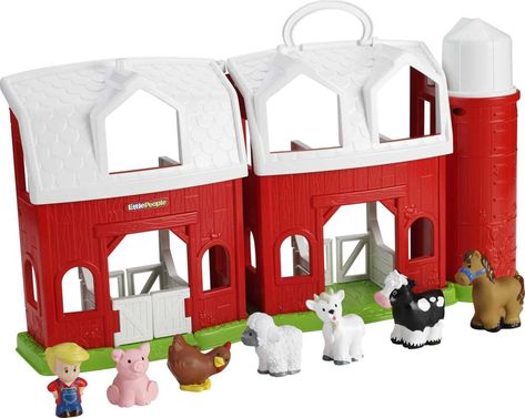 Amazon.com: Fisher-Price Little People Toddler Toy Animal Friends Farm Playset with Music Sounds and 7 Figures for Pretend Play Ages 1+ Years Vintage Fisher Price Toys, Fisher Price Baby, 7 Figures, Educational Toys For Toddlers, Puzzles For Toddlers, Fisher Price Toys, Toddler Play, Vintage Fisher Price, Christmas 2022