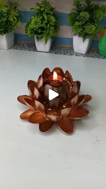 EKRAM KHAN on Instagram: "DIY candle holder ✨.
.
.
.
.
.
.
#diycrafts #viral" Diy Projects, Instagram, Diy Candle Holder, Diy Candle, Instagram Diy, Candle Holder, On Instagram