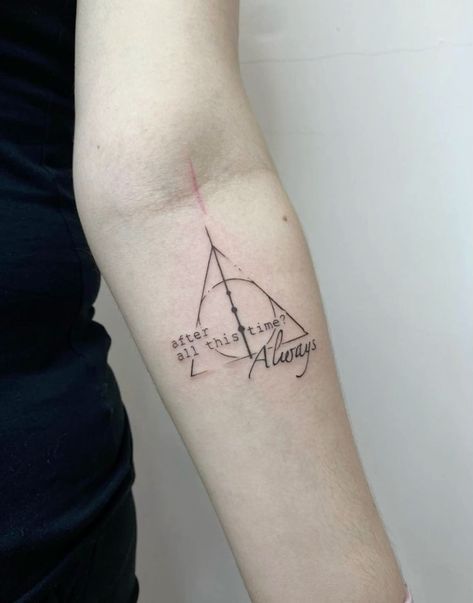 After All This Time Tattoo, Snape Tattoo Ideas, Poem Tattoo Ideas, After All This Time Always Tattoo, Snape Tattoo, Severus Snape Tattoo, Always Harry Potter Tattoo, Tattoo Harry Potter, Pop Culture Tattoos