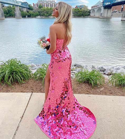 Bright Prom Dress, Mermaid Style Prom Dresses, Hot Pink Prom Dress, Neon Prom Dresses, Tight Prom Dresses, Preppy Prom, Prom Dresses Long Pink, Trendy Prom Dresses, Prom Girl Dresses