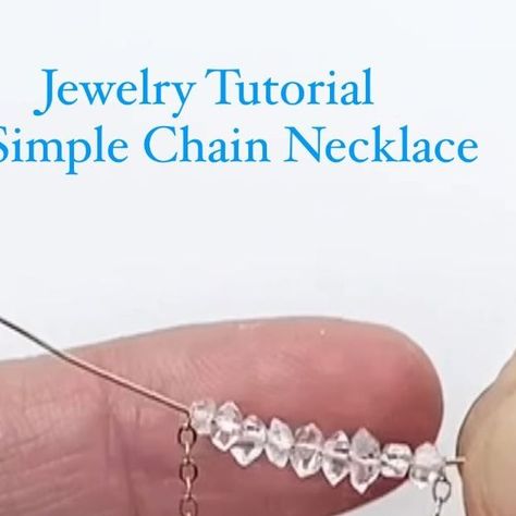 5,796 likes, 111 comments - stonesandfindings on February 2, 2021: "Jewelry Tutorial 👉How To Wire Wrap A Herkimer Diamond Bar Necklace💎 Please let me know if ..." Jewelry Making Videos, Simple Chain Necklace, Diamond Bar Necklace, Or Questions, Instagram Jewelry, Diamond Bar, Herkimer Diamond, Jewelry Tutorials, Wire Wrap