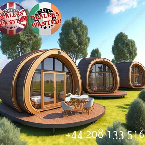 #glampingpods #campingpods #uniquepods #factorycabins Eco Pods Cabin, Glamping Pods Design, Cabin Weekend Ideas, Pods Architecture, Pods Design, Glamping House, Building A Wooden House, Unique Glamping, Camping Pods