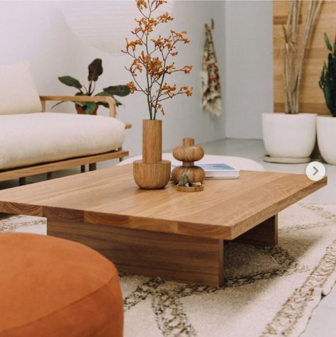 Nature Coffee Table, Sustainable Coffee Table, Retro Coffee Table Wood, Japanese Low Table Living Room, Low Coffee Tables, Low Wooden Coffee Table, Wood Coffee Table Diy, Timber Coffee Table, Pop And Scott