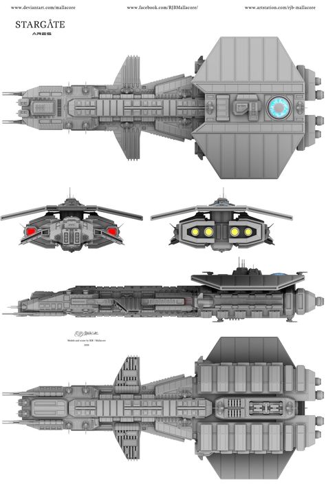 Stargate Ships, Battlestar Galactica Ship, Battlefleet Gothic, Space Fleet, Sci Fi Spaceships, Capital Ship, Starship Concept, Space Battleship, Star Wars Vehicles