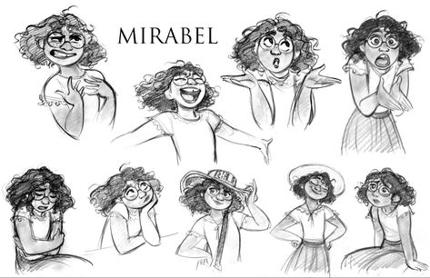 concept art of Mirabel from Encanto Disney, Art, Concept Art, Tumblr, Disney Concept Art, Jin Kim