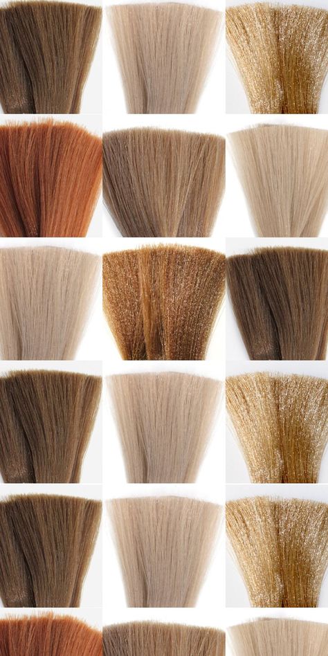 Tone Blonde Hair, Blonde Hair Color Chart, Pinwheel Hair Color, Hair Color Swatches, Blond Beige, Natural Dark Blonde, Skin Tone Hair Color, Dark Blonde Hair Color, Pink Blonde Hair