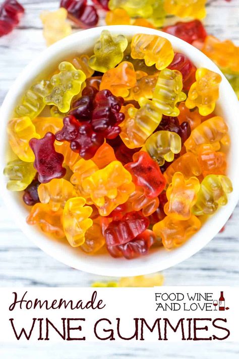 Homemade Wine Gummies #homemade #diy #gummy #gummies #bears #candy #wine #boozy Wine Gummies, Gum Recipe, Candy Homemade, Homemade Gummy Bears, Homemade Gummies, Wine Gums, Gummies Recipe, Bear Recipes, Wine Flavors