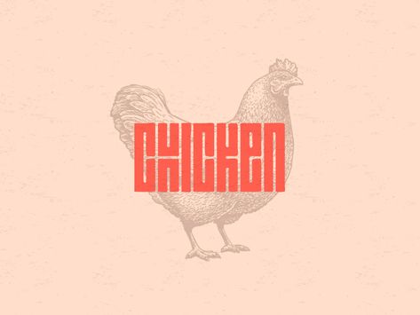 Chicken typography illustration brand logotype letter symbol monogram logo Chicken Typography, Foodies Logo, Chicken Logo, Typography Illustration, Letter Symbols, Graphic Illustrations, Sign Board, Letter S, Monogram Logo