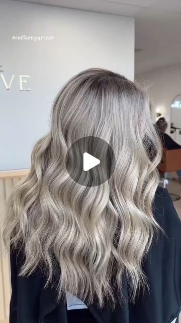 Redken on Instagram: "#RedkenPartner @hairby_kenziek used shades from the #ShadesEQSilverStrong collection 🩶 to create the perfect ashy, silvery blonde and we can't stop watching the process 😍 

The #RedkenRecipe:
Root: #ShadesEQ 08N + 🩶07P
Gloss: Shades EQ 09V + 🩶 09P + 🩶 010P + 🩶 010T + splash of 09G

Have you restocked these shades yet?  Let us know ⬇️" Silvery Blonde, Redken Shades, Redken Shades Eq, The Process, To Create, Blonde, Shades, Hair, Instagram