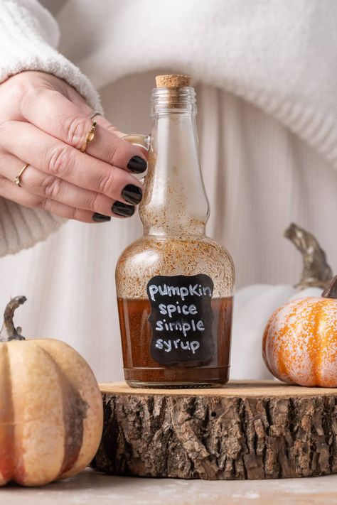 3-Ingredient Homemade Pumpkin Spice Simple Syrup — Marley's Menu Pumpkin Spice Simple Syrup, Homemade Pumpkin Spice Syrup, Blueberry Simple Syrup, Raspberry Sangria, Homemade Pumpkin Spice, Make Simple Syrup, Homemade Syrup, Kitchen Skills, Pumpkin Spice Syrup