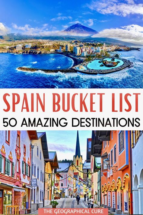 50 Amazing Destinations in Spain Best Places In Spain To Visit, Spain Travel Tips, Spain Living, Vacation In Spain, Things To Do In Spain, Places To Visit In Spain, Spain Honeymoon, Travel To Spain, Cities In Spain