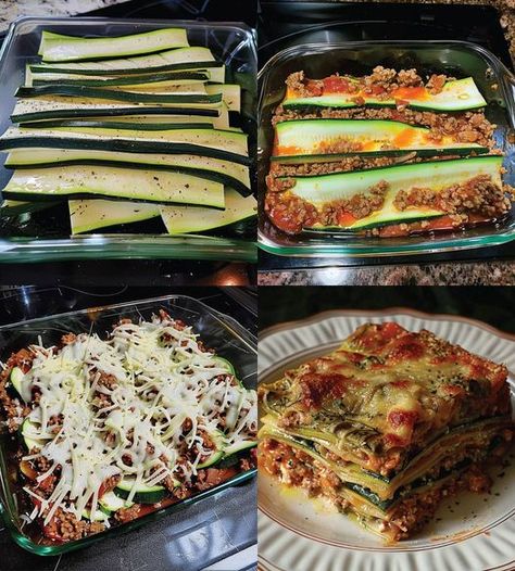 Keto Zucchini No Noodle Lasagna - Dieter24 Lasagna With Zucchini Noodles, Low Carb Lasagna, Keto Zucchini, Free Keto Meal Plan, Lasagna Ingredients, Low Carb Easy, Diet Recipes Easy, Zucchini Lasagna, No Noodle Lasagna