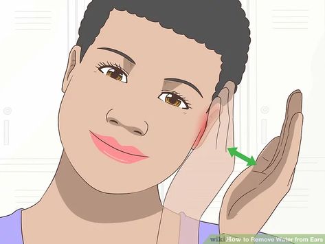 How to Remove Water from Ears: 13 Steps (with Pictures) - wikiHow Water In Ear Remedy, Ear Aches Remedies For Adults, Water In Ear, Swimmers Ear Remedy, Unclog Ears, Zit Remedy, Fluid In Ears, Swim Ear, Swimmers Ear