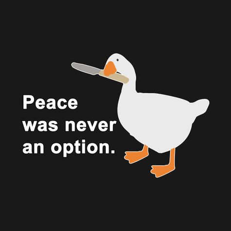 Duck Memes, Peace Was Never An Option, Untitled Goose Game, Goose Game, Funny Duck, Funny Phone Wallpaper, Funny Animal Jokes, Dessin Adorable, Cute Memes