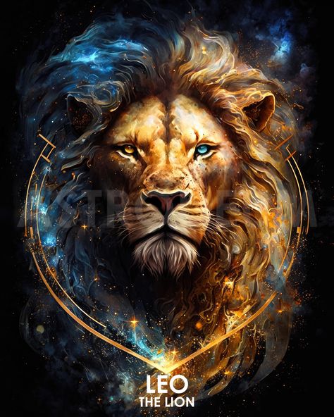 Leo The Lion, Astrology Leo, Leo Zodiac, The Lion, Astrology, Lion, Stars