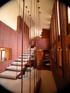 Frank Loyd Wright Interior, Usonian Architecture, Frank Loyd Wright Houses, Frank Lloyd Wright Interior, Usonian Style, Robie House, Frank Lloyd Wright Buildings, Frank Lloyd Wright Homes, South Bend Indiana