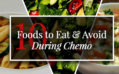 10 Foods to Eat and 10 Foods to Avoid During Chemo / Headcovers Chemo Meals, Chemo Recipes, Chemo Food, Chemo Tips, Raw Salad, Chemo Care, Good Smoothies, Healing Food, Foods To Avoid