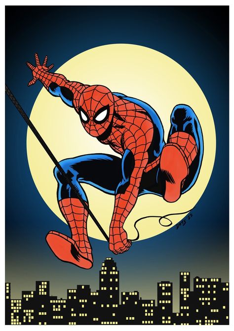 Spider-Man Panneau Stop, Vintage Spiderman, Spiderman Painting, Spiderman Poster, All Spiderman, Spiderman Cartoon, Spiderman Drawing, Spiderman Artwork, The Serpent