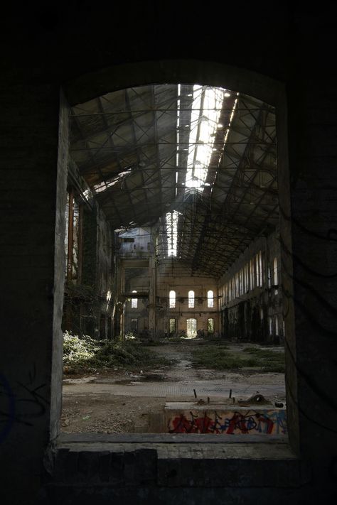 Interior of Abandoned Factory · Free Stock Photo Old Warehouse Aesthetic, Abandoned Factory Interior, Old Factory Aesthetic, Abandoned Warehouse Aesthetic, Abandon Factory, Abandoned University, Warehouse Abandoned, Abandoned Stadium, Factory Aesthetic