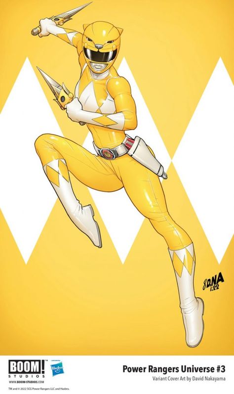 Power Rangers Tattoo, David Nakayama, Trini Kwan, Power Rangers Poster, Power Rangers Ninja Steel, Yellow Ranger, Power Rangers Fan Art, Power Rangers Art, Go Go Power Rangers