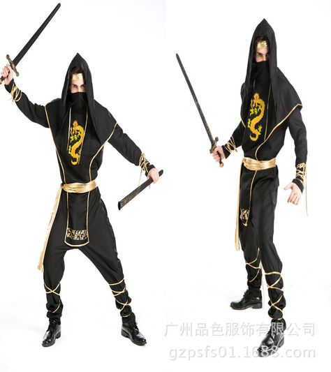 Free Shipping 2014 real men Ninja suit Hokkaido warrior costume Halloween cosplay costume stage costume HC366 - http://www.aliexpress.com/item/Free-Shipping-2014-real-men-Ninja-suit-Hokkaido-warrior-costume-Halloween-cosplay-costume-stage-costume-HC366/2034979600.html Samurai Suit, Warrior Clothes, Ninja Cosplay, Japanese Ninja, Ninja Suit, Samurai Clothing, Cosplay Costumes For Men, Zombie Vampire, Movie Halloween Costumes