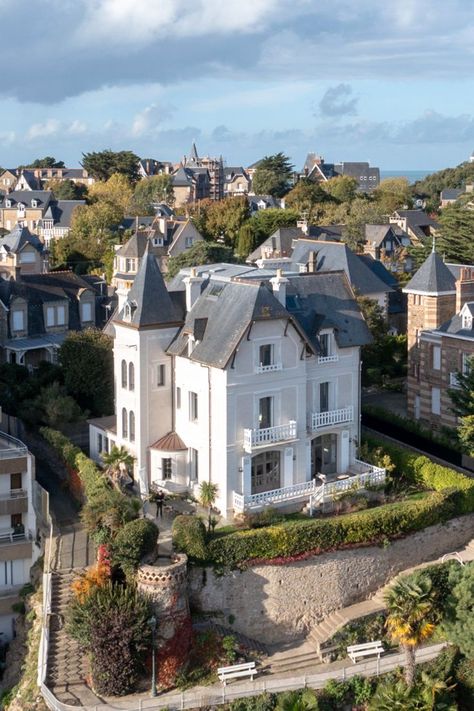 Authentic brittany style villa overlooking the sea in Dinard, France #brittany #villa #authentichome #mansion #luxuryvilla Dinard France, Brittany France, Luxury Rentals, Luxury Villa, See Pictures, See Picture, Mansion, The Sea, Dream House